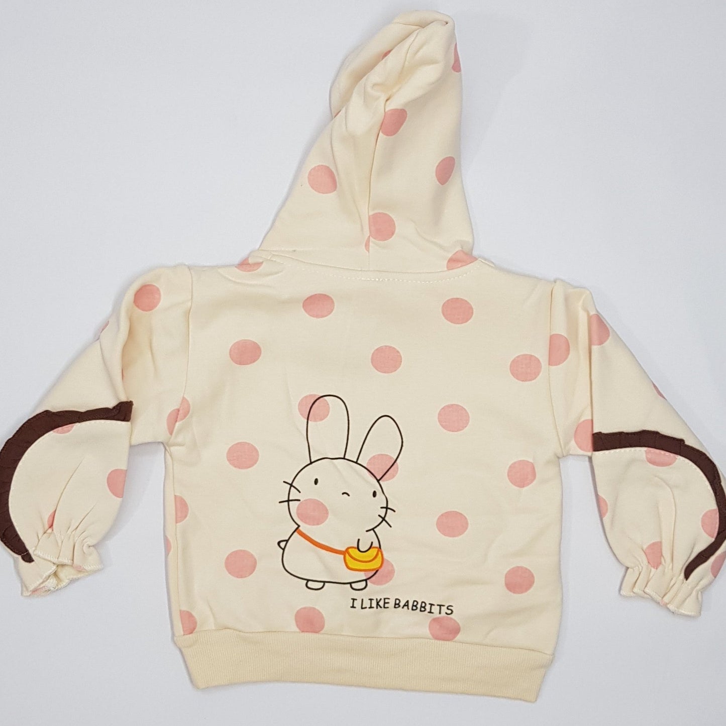 Zip Up Jacket With Polka Dots