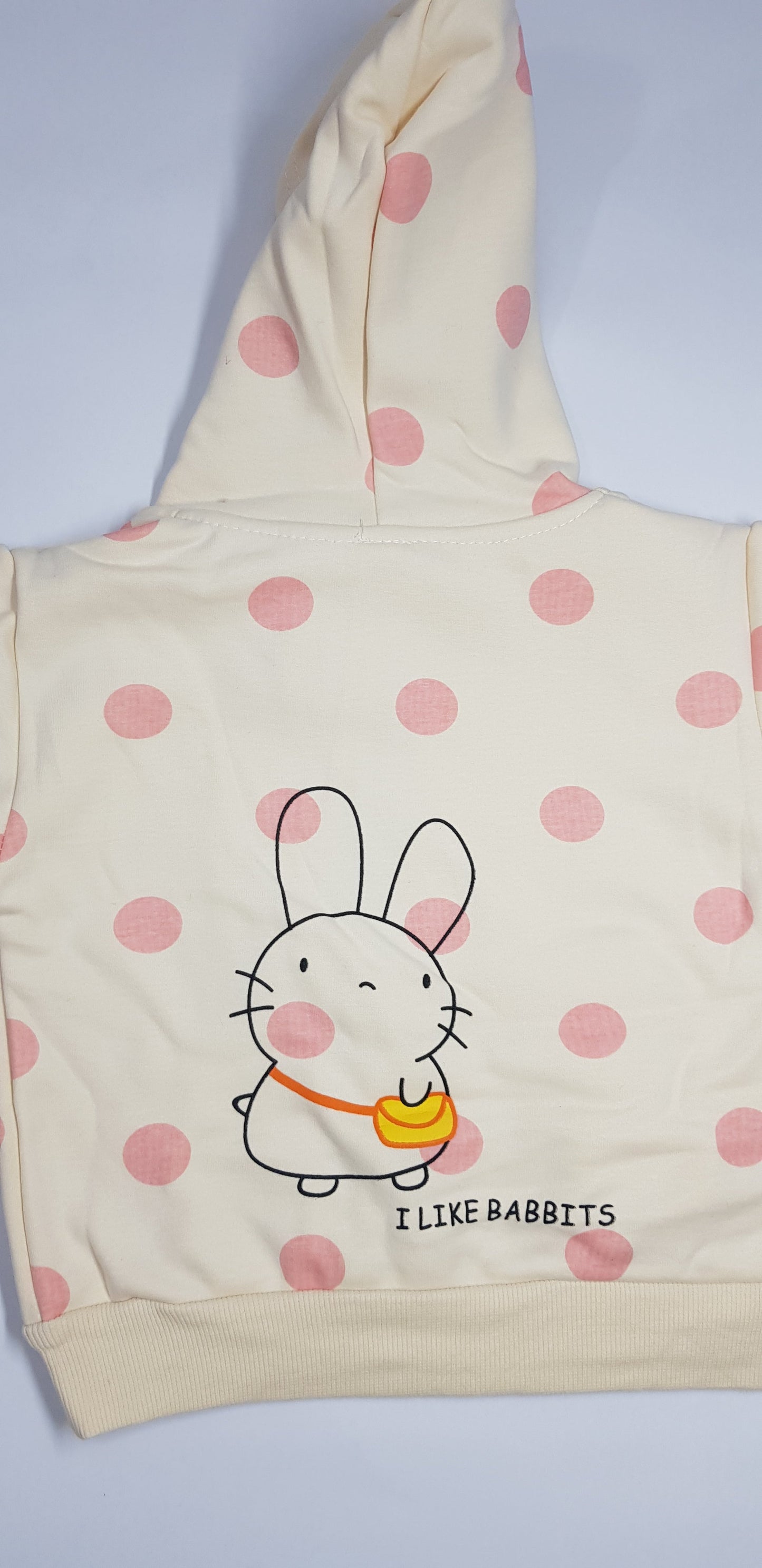 Zip Up Jacket With Polka Dots
