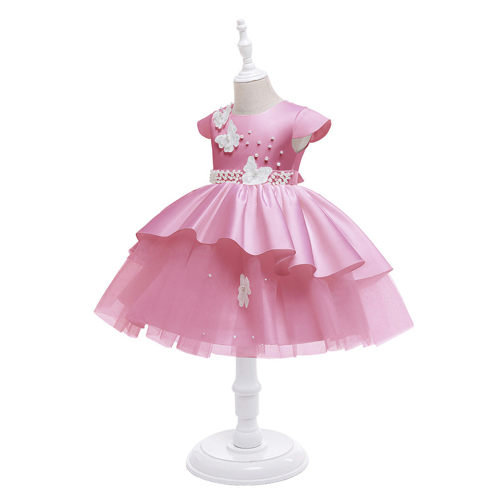 Butterfly Multilayer Fluffy Birthday Party Dress